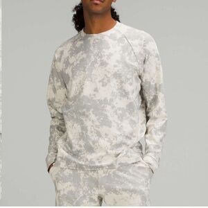 lululemon Men’s City Sweat Crew Spectral White Opal Silver Drop Large